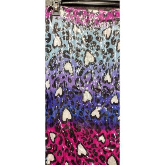 Womens Scarve Wraps Belt Sash Lot of 6 Floral Solid Tassels Hearts Metalic Sheer - Picture 12 of 12